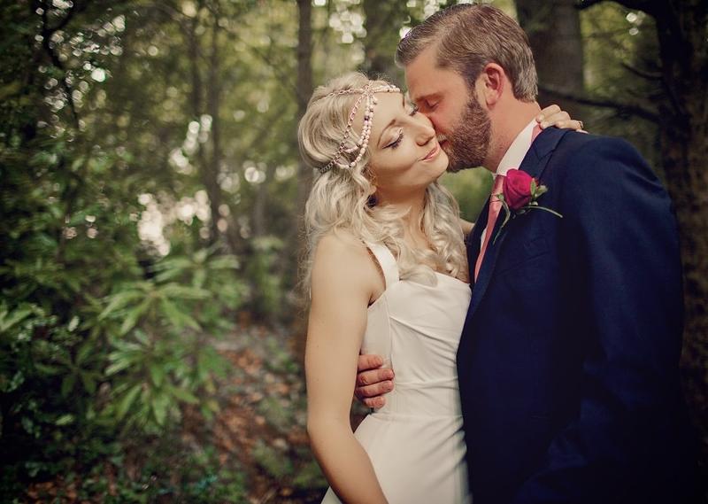 Boho vintage bridal makeup